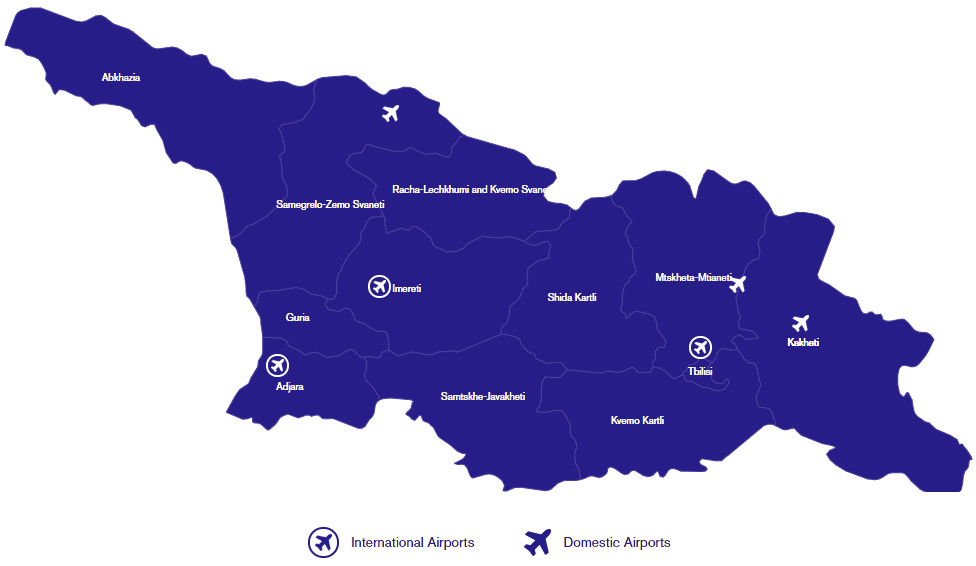 Georgia Airport Map