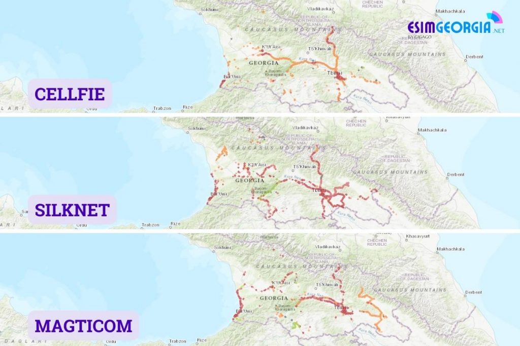 Georgia Mobile Operators Coverage