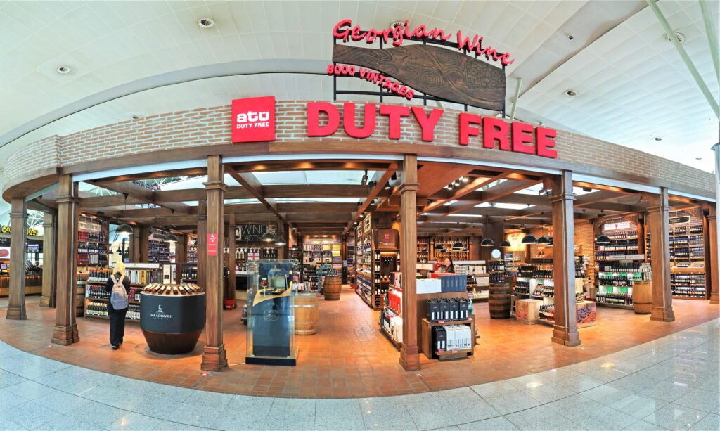 duty free store at tbilisi airport